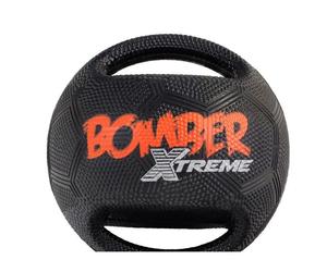 ZEUS Balle Mini Xtreme Bomber en caoutchouc 11,4 cm - Noir et orange - Pour chien