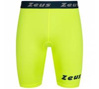 Zeus Bermuda Elastic Pro Hommes Leggings de sport jaune fluo XL
