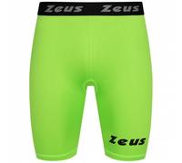 Zeus Bermuda Elastic Pro Hommes Leggings de sport vert fluo S