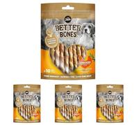Zeus BetterBones Bâtonnets à mâcher torsadés pour Chien, avec saveur de thym, de romarin et de Viande de Poulet, 10 cm (Lot de 4)