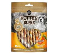 Zeus BetterBones Bâtonnets à mâcher torsadés pour chien, avec saveur de thym, de romarin et de viande de poulet, 10 cm