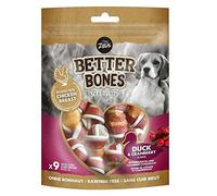 Zeus BetterBones Os à mâcher pour chien, saveur de canneberges et de viande de canard, 7,5 cm