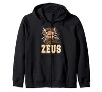 Zeus Colère Éclair Dieu Grèce Foudre Mythologie Puissance Sweat à Capuche
