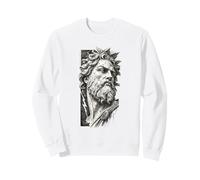 Zeus Croquis de Dieu Grec Art mythologie Classique Sweatshirt