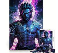 Zeus déchaîné︰ La Fureur Divine Puzzle de 1000 pièces pour Adultes Cadeau Amusant et Stimulant Loisirs apaisants Bords précis Cadeau mémorable (38x26cm)
