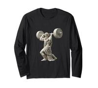 Zeus Haltérophilie Mythologie Grecque Bodybuilder Gym Workout Manche Longue