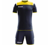 Zeus Kit Vesuvio Ensemble de foot 2 pièces Navy jaune M