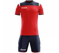 Zeus Kit Vesuvio Ensemble de foot 2 pièces Navy rouge S
