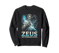 Zeus, Le Roi de la mythologie Grecque, la colère du Tonnerre Sweatshirt