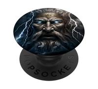 Zeus Le Roi des Dieux grecs PopSockets PopGrip Adhésif