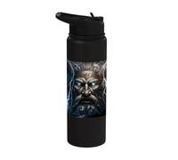Zeus le roi des dieux grecs Stainless Steel Insulated Water Bottle