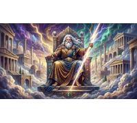 Zeus, Le Roi des Dieux Puzzle 1000 Pièces Adultes Et Enfants,Déco Murale,Jeu Éducatif,Casse-tête,Premium,Carton,Dès 14 Ans,Anti-Stress,Détente,Défi,Cadeau 52x38cm