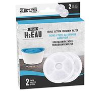 ZEUS Lot de 2 filtres Triple Action de Rechange pour Fontaine à Eau 6 l