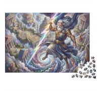 Zeus - Mythologie Grecque Puzzle en Bois 500 Pièces Adultes Et Enfants,Jeu Éducatif,Dès 14 Ans, Casse-tête,Déco Murale,Premium,Bois,Anti-Stress,Détente,Défi (52x38cm)