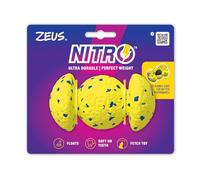 Zeus Nitro Balle lestée pour Chien, 12,4 cm, Jouet Durable pour Chien à rapporter en Plein air
