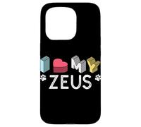 Zeus Nom personnalisé pour Chien Zeus Coque pour iPhone 15 Pro