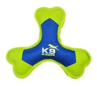 os tripale en nylon résistant avec organe sonore - bleu et vert - pour chien