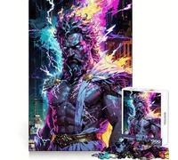 Zeus︰ Panthéon Néon Puzzle 1000 Pièces pour Adultes Améliore la Mémoire Découpe Laser Cadeau de Noël (38x52cm)