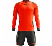 Zeus Paros Ensemble de gardien de but Maillot à manches longues avec short Orange fluo 2XL