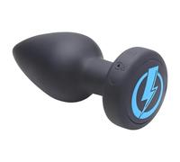 Zeus - plug anal électrostimulation radio - vibrant - silicone noir
