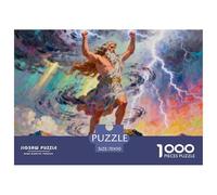 Zeus, Puzzle 1000 Pièces, Image Artistique Captivante, Parfait pour Encadrement, À Partir De 8 Ans, Mythological Figure, 70x50cm/1000pcs