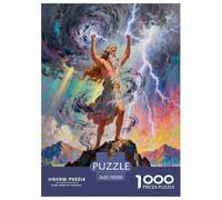 Zeus, Puzzle 1000 Pièces, Moment De Détente Et De Plaisir, Cadeau pour Toutes Occasions, Dès 10 Ans, Mythological Figure, 70x50cm/1000pcs