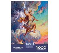 Zeus, Puzzle 1000 Pièces, Moment Relaxant Et Stimulant, Cadeau Original, Dès 14 Ans, Mythological Figure, 70x50cm/1000pcs