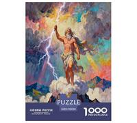 Zeus, Puzzle De Mille Pièces, Activité Calme Et Immersive, Parfait pour Collectionneur, pour 14 Ans Et Plus, Mythological Figure, 70x50cm/1000pcs
