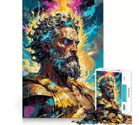 Zeus,Roi de l'Olympe,Puzzle de 1000 pièces pour Adolescents,Jeu de mémoire et de Concentration,qualité Professionnelle,activité de Groupe relaxante en intérieur (50x75cm)