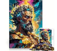 Zeus, Roi de l'Olympe Puzzle Difficile de 1000 pièces pour Adultes Améliorez Votre mémoire Passez Un agréable Moment Bords Nets Cadeau spécial (38x52cm)