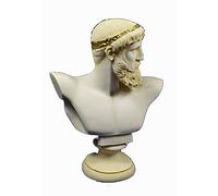 Zeus Sculpture Buste grec ancien Dieu Roi de tous les Dieux Statue vieilli