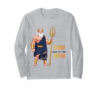 Zeus Souvenir du Roi des Dieux Grèce Athènes pour Enfant garçon Manche Longue