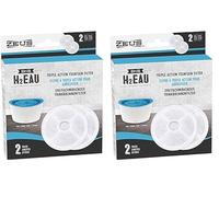 ZEUS Triple Action Lot de 4 filtres de Nettoyage de Rechange pour Fontaine 6 l