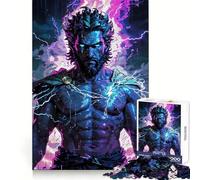 Zeus Unleashed︰ Puzzle 1000 pièces Fureur Divine pour Adolescents entraînement de la réflexion, Plaisir Facile, découpe Uniforme, Cadeau de Noël Chic (38x52cm)