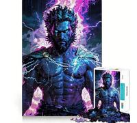 Zeus Unleashed︰ Puzzles Divine Fury pour Adolescents 1000 pièces,Un Jeu de réflexion Amusant et sans accroc,Une façon captivante de Passer Le Temps (50x75cm)