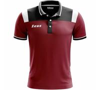 Zeus Vesuvio Hommes Polo rouge foncé L