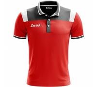 Zeus Vesuvio Hommes Polo rouge gris L
