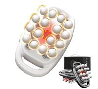 Zevessa Massager - Reliefwave Pro 3，16 Head Massage Gun Deep Tissue,Vibrating 16 Head Body Massagers for Muscle Pain Relief，Legs Waist Back Buttocks Whole Body，Long Battery ReliefWave Massager (White)