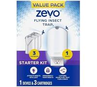 Zevo Cartouches de rechange pour piège à insectes volants (1 appareil et 3 cartouches de recharge)