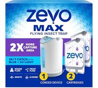 Zevo Max Piège à Insectes et piège à Mouches pour intérieur - Piège à Insectes Volants pour moucherons, Maisons et Mouches des Fruits - Utilisation dans n'importe Quelle pièce - Élimination sans