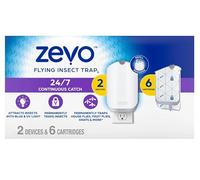 Zevo Max Piège à Insectes et piège à Mouches pour intérieur - Piège à Insectes Volants pour moucherons, Maisons et Mouches des Fruits - Utilisation dans n'importe Quelle pièce - Élimination sans