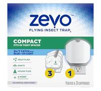 Zevo Piège à insectes volants compact pour moucherons et mouches des fruits
