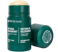 ZEW for Men Déodorant Bâton Naturel avec Hub Noir pour Hommes 80g | Déodorant Homme | 97% Ingrédients Naturels | Parfum de Bois et d'agrumes | 24h Protection Sueur