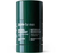 ZEW for Men Déodorant en stick naturel pour homme 30 g au champignon Chaga - Boisé Citrique - Sans silicone alcool d'aluminium - 97 % d'ingrédients naturels - Végétalien