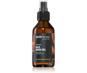 Zew For Men Essential Face Wash Gel gel nettoyant pour peaux grasses et mixtes pour homme 100 ml