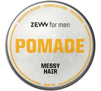 ZEW for Men Pommade à cheveux en désordre pommade 100 ml | Pâte à cheveux mate | Poignée moyenne | Finition mate | Parfum d'encens et patchouli | Pour Cheveux raides et bouclés |