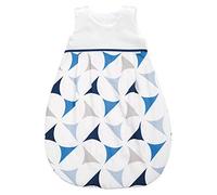 ZEWI bébé-jou Gigoteuse d'hiver pour bébé 100 % satin de coton Bleu marine Taille 62/68 (2-6 mois)