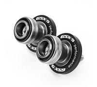 ZEXDDI Glissières à bras oscillant GSX-S GSXS 750 950 1000/GT/F GSXS750 GSXS950 GSXS1000 pour moto CNC M8 - Bobines à vis (noir)