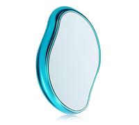 ZEXIJOW Épilateur en nanocristaux,Pierre dépilatoire en nano verre,Outil d'épilation sans Douleur,Gomme à cheveux en cristal,Outil d'épilation lavable et réutilisable(Bleu)