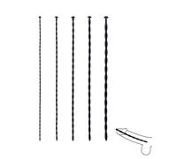 ZEXIJOW Plug Uretre Pénis,5 PCS 300mm Dilatateur Uretre avec Connecteur,Tige urétrale filetée en silicone souple,Jouet SM pour Hommes Adultes,Noir